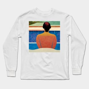 Woman by the Pool Long Sleeve T-Shirt